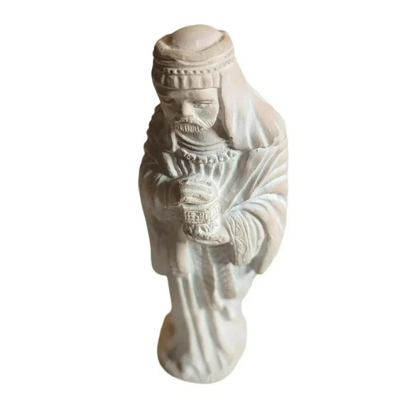 Vintage 1980's Ceramic 6 Pieces Nativity Set Made In Bethlehem ISRAEL - Picture 7 of 11